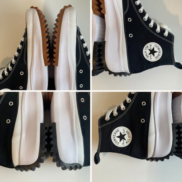 Converse Unisex Run Star Hike Platform Fashion Sneakers Women's sz 10 Black - Picture 11 of 13